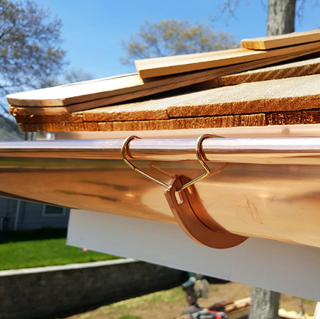 copper gutters copper gutter installation in chicago